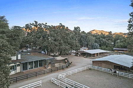 sprawling creek side equestrian paradise is located on 2.33 acres in Agoura Hills, CA